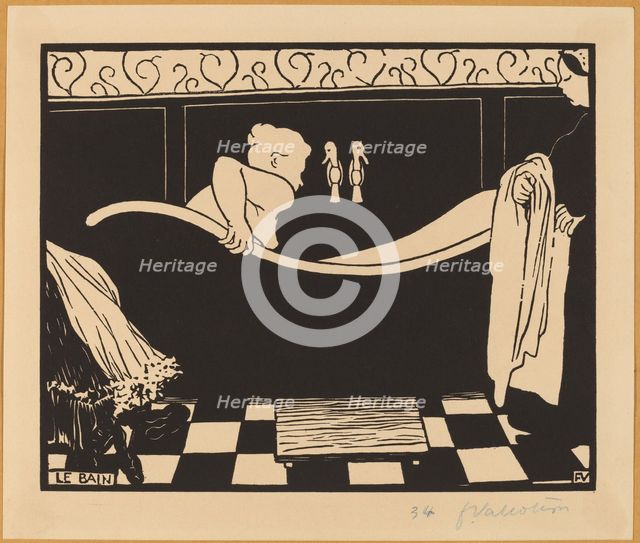 Le Bain (The Bath), 1894. Creator: Félix Vallotton.
