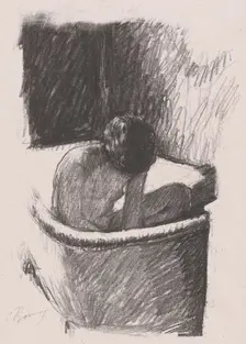 Le Bain (The bath), c.1925. Creator: Pierre Bonnard