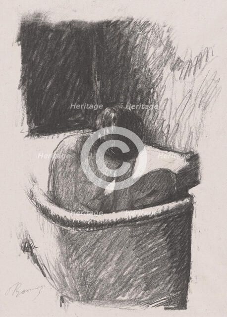 Le Bain (The bath).  From: 'Les Peintres Lithographes de Manet à Matisse: Album d..., c.1925. Creator: Pierre Bonnard.