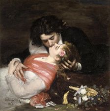 Le Baiser, 1868. Creator: Carolus-Duran, Charles Émile Auguste (1837-1917)