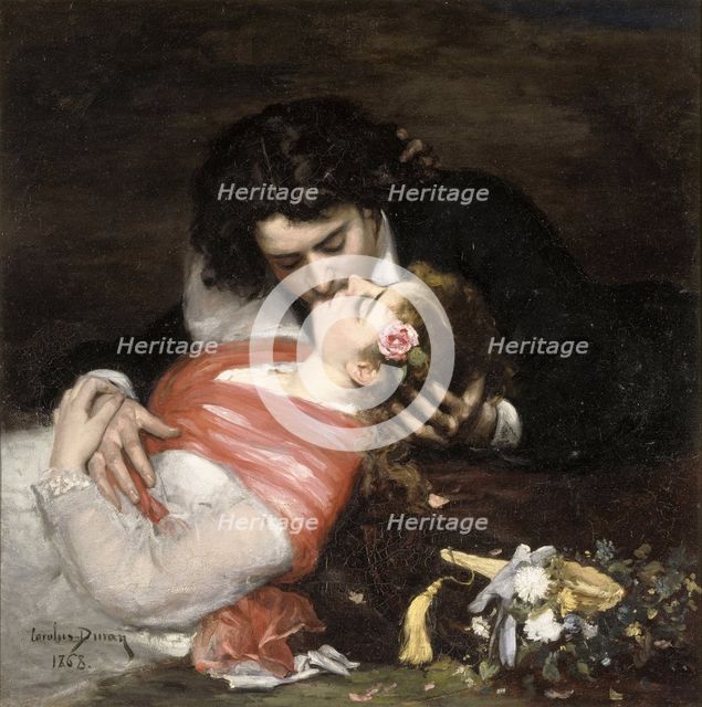 Le Baiser, 1868. Creator: Carolus-Duran, Charles Émile Auguste (1837-1917).