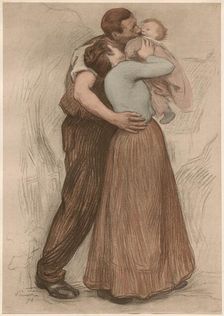Le Baiser, 1898. Creator: Victor Emile Prouvé (French, 1858-1943); Imprimerie Champenois