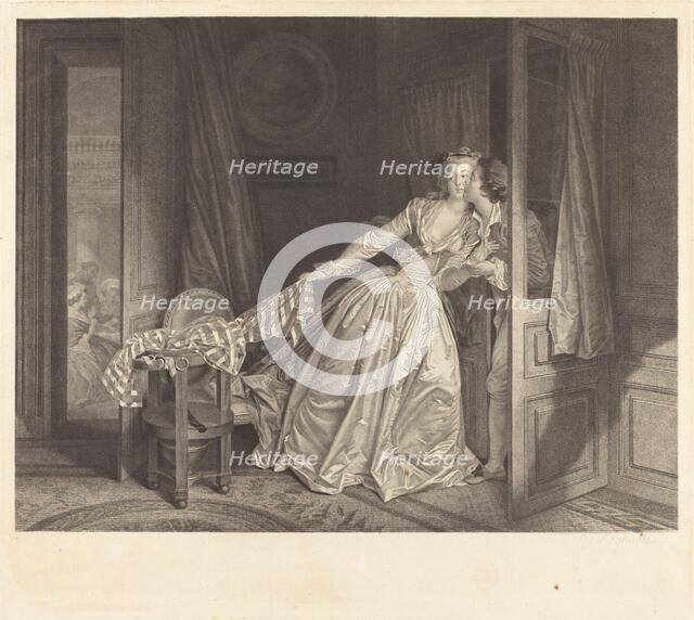 Le Baiser à la Derobée (The Stolen Kiss). Creator: Nicolas-Francois Regnault.