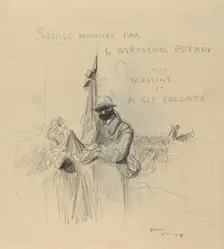 Le Baiser du Drapeau, 1918. Creator: Jean Louis Forain
