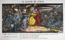 Le Baiser de Judas Paris Commune, 1871. Artist: Anon