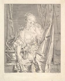 Le Baiser Envoyé (Blowing a Kiss). Creator: Augustin de Saint-Aubin
