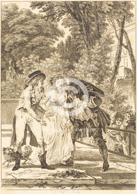 Le baiser rendu: Le baiser rendu. Creator: Charles Louis Lingée.