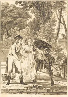 Le baiser rendu: Le baiser rendu. Creator: Charles Louis Lingée