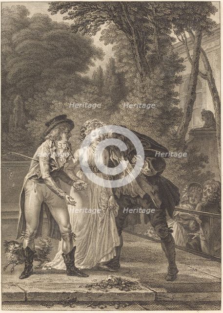 Le baiser rendu: Le baiser rendu. Creator: Charles Louis Lingée.