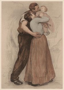 Le Baiser (The Kiss), 1898. Creator: Prouvé, Victor (1858-1943)