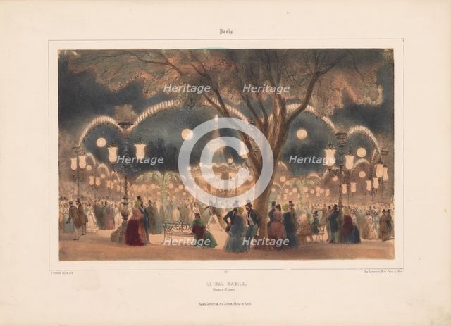 Le bal Mabile, 1858. Creator: Provost, A. (active 1834-1855).