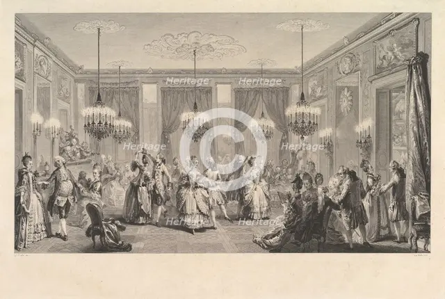 Le Bal Paré, 1774. Creator: Antoine Jean Duclos.
