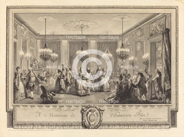 Le bal paré, 1774. Creator: Antoine Jean Duclos.