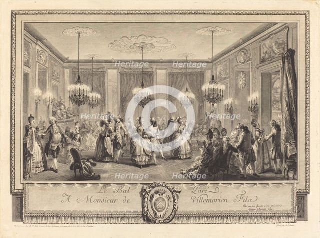 Le bal paré, 1774. Creator: Antoine Jean Duclos.