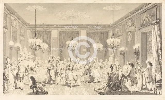 Le bal pare, 1774. Creator: Antoine Jean Duclos.
