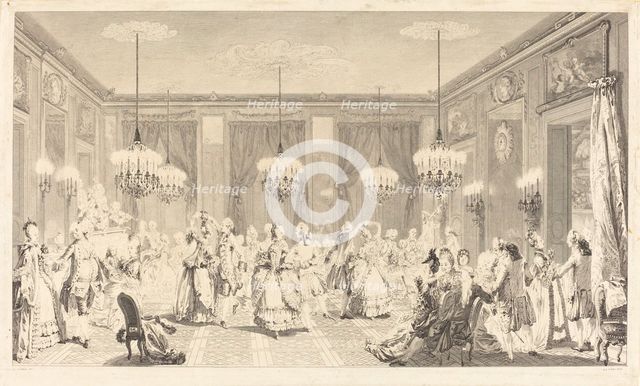 Le bal pare, 1774. Creator: Antoine Jean Duclos.