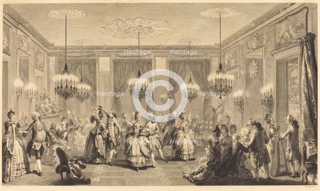 Le bal paré, 1774. Creator: Antoine Jean Duclos.