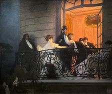 Le Balcon, 1905-1906. Creator: Prinet, René François Xavier (1861-1946)