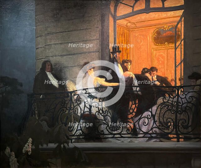 Le Balcon, 1905-1906. Creator: Prinet, René François Xavier (1861-1946).