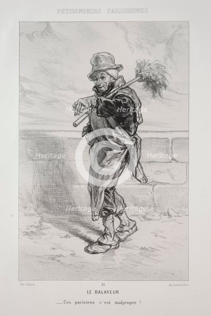 Le Balayeur. Creator: Paul Gavarni (French, 1804-1866).