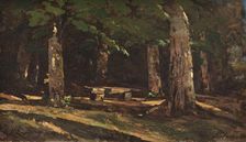 Le banc, 1906. Creator: Henri-Joseph Harpignies