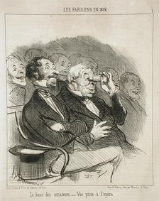 Le Banc des Amateurs, 1852. Creator: Honore Daumier