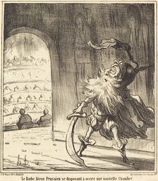 Le Barbe bleu Prussien se disposant à occire une nouvelle Chambre, 1866. Creator: Honore Daumier