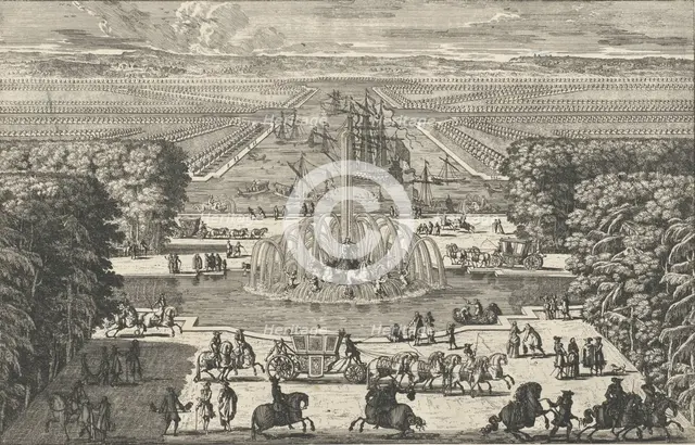 Le Bassin d'Apollon [The Fountain of Apollo, Versailles], 1680s. Creator: Adam Perelle.