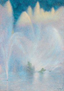 Le Bassin d'Apollon, Versailles, 1924. Creator: Lucien Lévy-Dhurmer