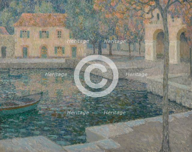 Le bassin du refuge, 1924. Creator: Le Sidaner, Henri (1862-1939).