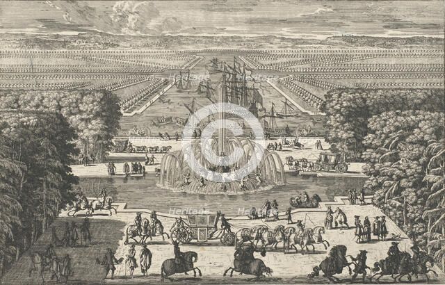 Le Bassin d'Apollon [The Fountain of Apollo, Versailles], 1680s. Creator: Adam Perelle.