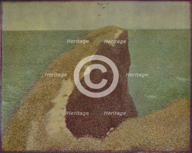 'Le Bec Du Hoc, Grandcamp', 1885, (1937). Creator: Georges-Pierre Seurat.