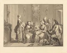 Le belle nourrice. Creators: Joseph de Longueil, Charles Eisen