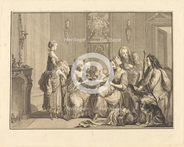 Le belle nourrice. Creators: Joseph de Longueil, Charles Eisen.