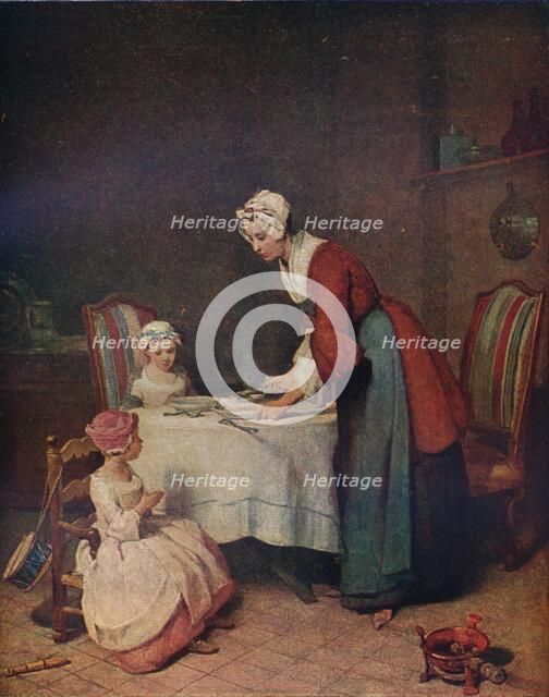 Le Benedicite (Grace before Meat), c1740. (1911). Artist: Jean-Simeon Chardin