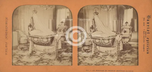 Le Berceau du Prince Imperial (St. Cloud), 1860s. Creator: A. Hanriot.