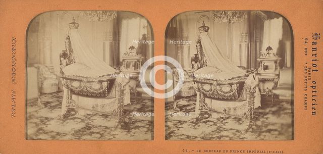 Le Berceau du Prince Imperial (St. Cloud), 1860s. Creator: A. Hanriot.