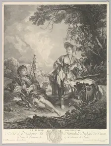 Le Berger Recompensé (The Rewarded Shepherd), 18th century. Creator: Rene Gaillard