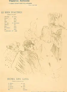 Le Bien d'autrui; Hors Les Lois, 1897. Creator: Henri de Toulouse-Lautrec