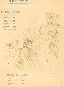 Le Bien d'autrui; Hors Les Lois, 1897. Creator: Henri de Toulouse-Lautrec