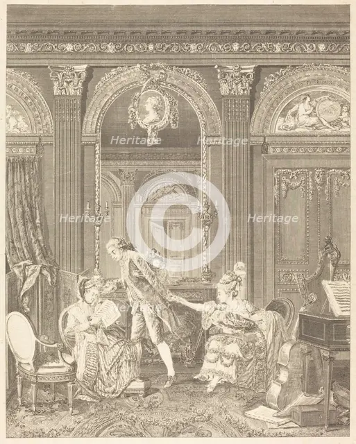 Le Billet doux, 1778. Creator: Nicolas Delaunay.
