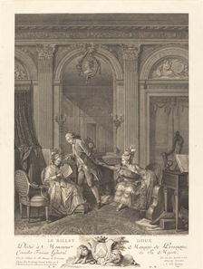 Le Billet doux, 1778. Creator: Nicolas Delaunay