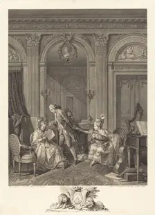 Le Billet doux, 1778. Creator: Nicolas Delaunay