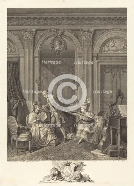 Le Billet doux, 1778. Creator: Nicolas Delaunay.