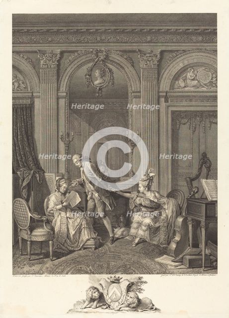 Le Billet doux, 1778. Creator: Nicolas Delaunay.
