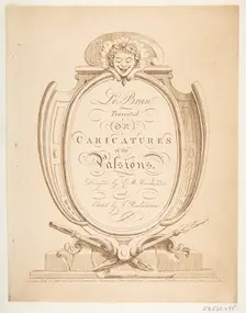 Le Brun Travested, or Caricatures of the Passions, January-February 1800. Creator: Thomas Rowlandson