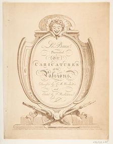 Le Brun Travested, or Caricatures of the Passions, January-February 1800. Creator: Thomas Rowlandson