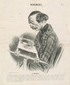 Le brodeur, 19th century. Creator: Honore Daumier