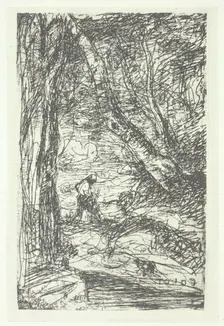 Le bucheron, possibly 1857, printed 1982. Creator: Charles Nègre