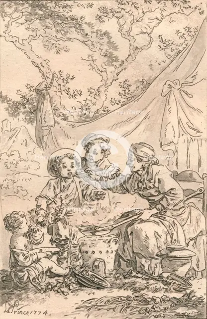 'Le Gout', 1774. Creator: Jean Baptiste Le Prince.